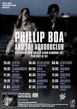 Tourplakat: Phillip Boa and the Voodooclub