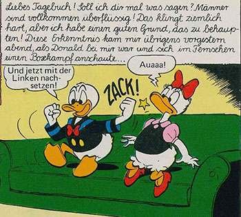Daisy Ducks Tagebuch Ausschnitt